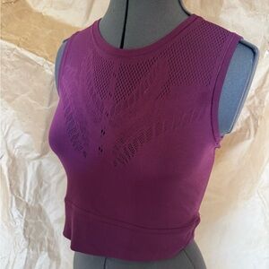 Athleta Ujjayi Crop Tank Violet Plum